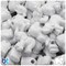 BeadTin White Opaque 25mm Elephant Plastic Pony Beads (24pcs)